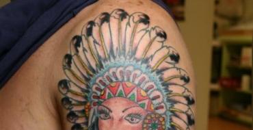 Что означает татуировка индейца?